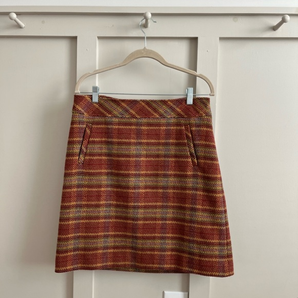 Talbots Women’s‎ Plaid A-Line Skirt Size 6 Academia Style